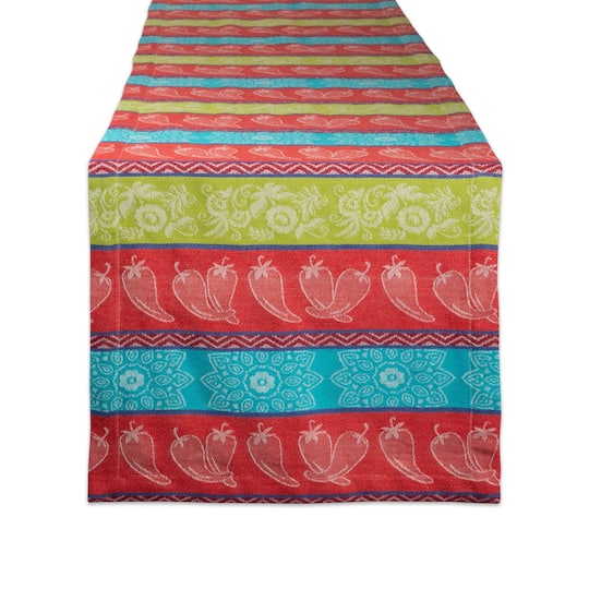 DII® 72" Chili Pepper Jacquard Table Runner
